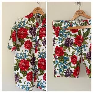 Denim & Supply Ralph Lauren 100% Cotton Hawaiian Shirt & Shorts 2pc Set L/36*